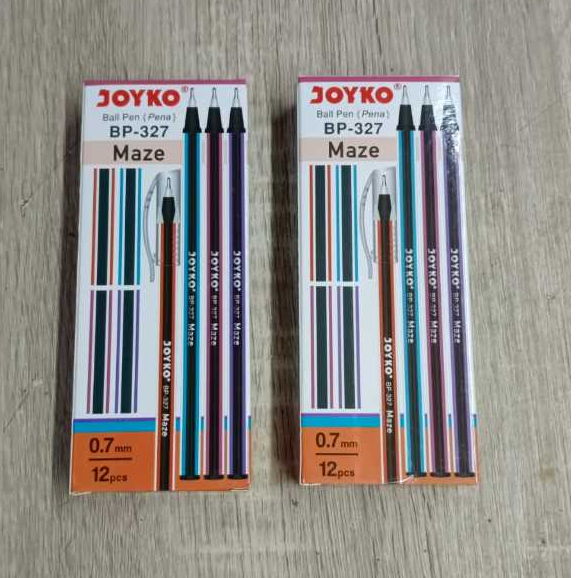 

Ball Pen Pulpen Pena Joyko BP-327 Maze 0.7 mm harga perbox 12batang