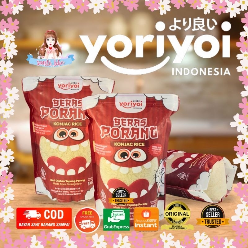 

YORIYOI Beras Porang Shirataki Konjac Sehat Diet Rendah Kalori 300gr