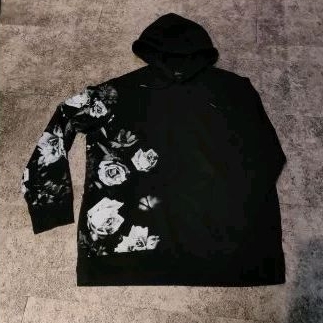 Hoodie H&M black rose size M