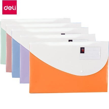 

Deli File Bag Tempat file Sistem pembuka & penutup yang mudah