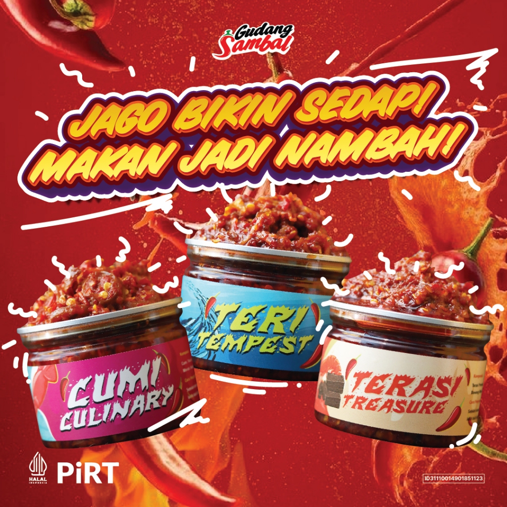 

Special Bundling Sambal Terasi, Cumi, Teri - Gudang Sambal