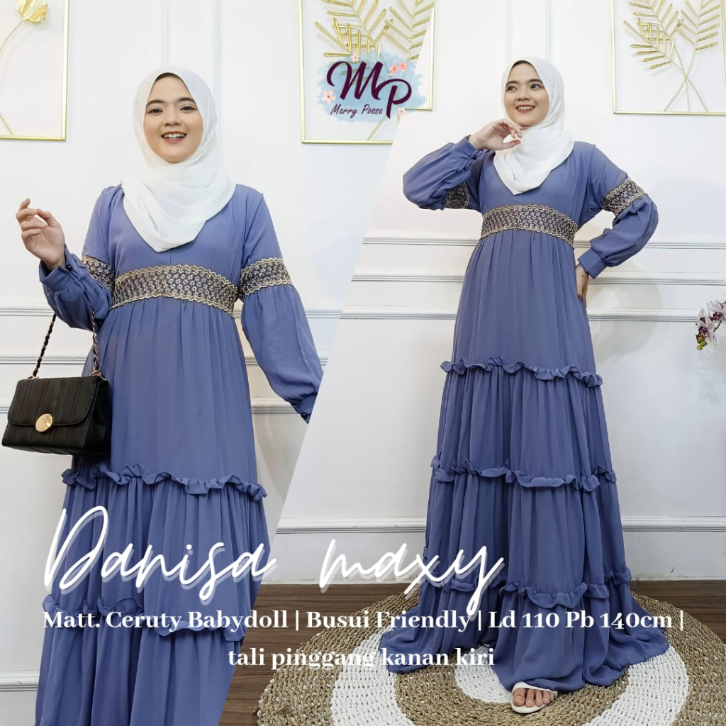 Danisa maxy / gamis danisa / danik maxy / danik susun terbaru / maxy dress / termurah
