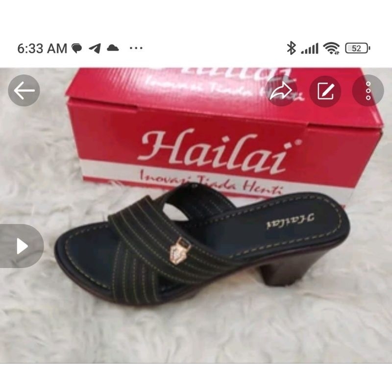 Sandal Wanita Hailai heels 5cm size 36-40