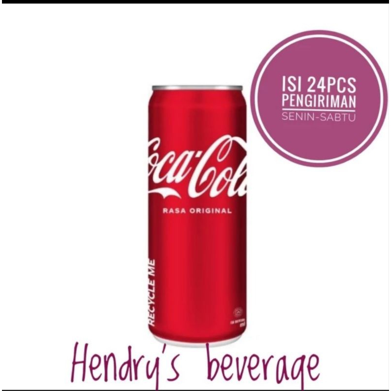 

Coca cola original / Coca cola kaleng 1karton isi 24pcs