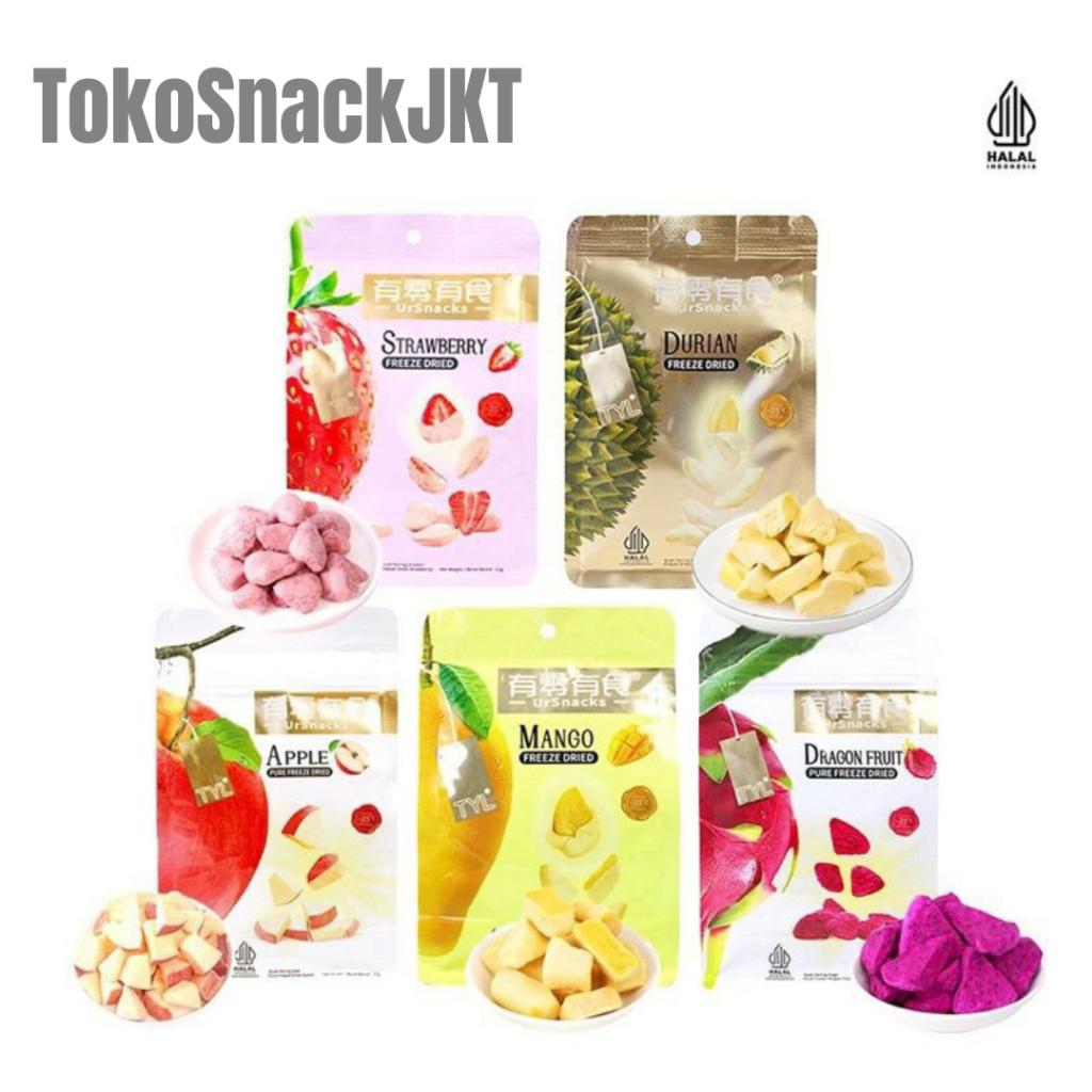 

(Halal) Tyl Freeze Dried Fruit / Snack Durian Vacum / Strawberry Beku