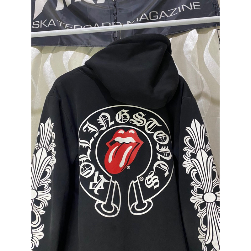 ziiphoodie chrome hearts rolling stones