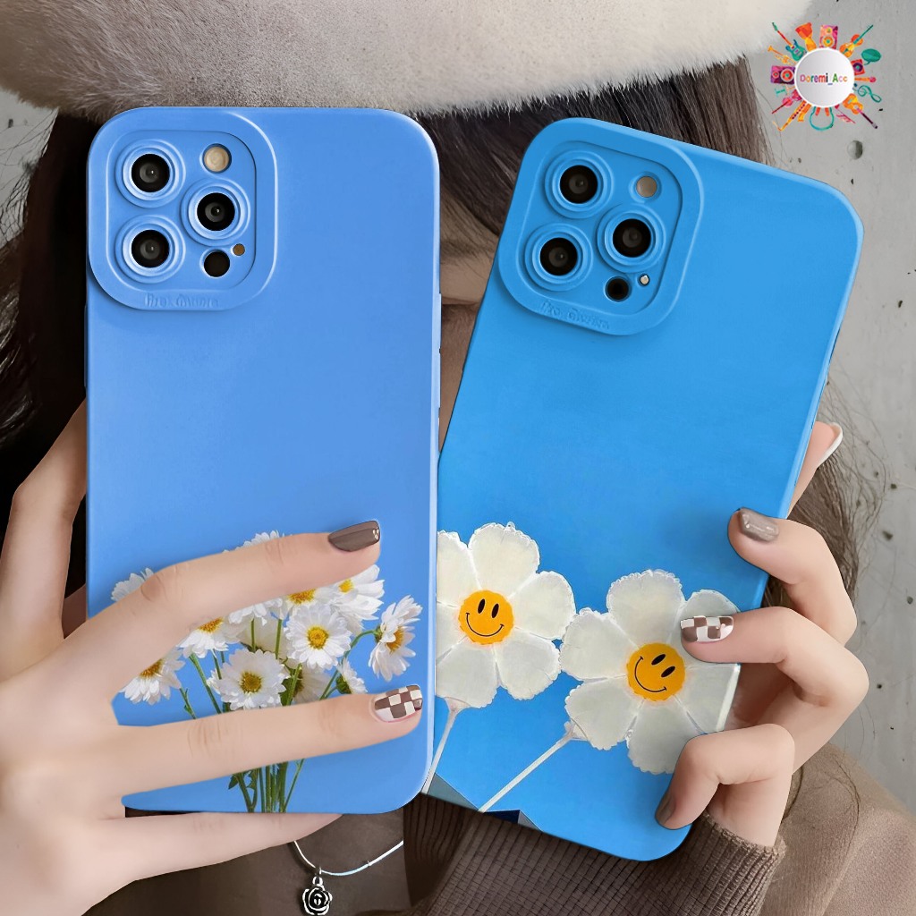 SOFTCASE CASE CASING PROCAMERA CUSTOM FLOWER DAISY UNTUK SAMSUNG J2 J4+ J5 J6 J6+ J7 A01 A02 A02S A0