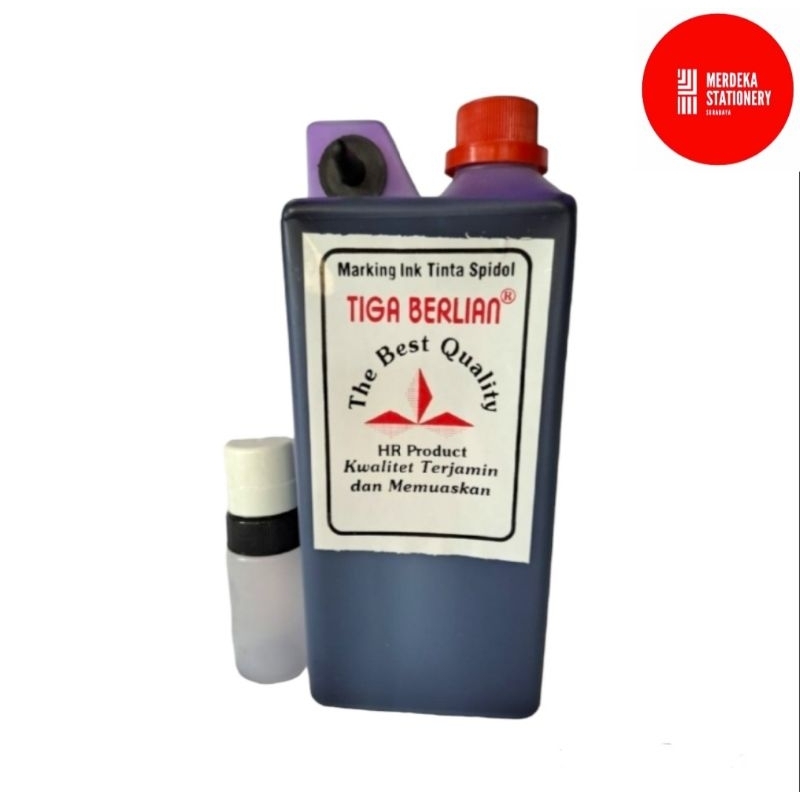 

Tinta/Refill/Isi Karung/Bak/Stampel/Stamping Ink Stempel Tiga Berlian Violet/Ungu 500 ml + Botol Kosong