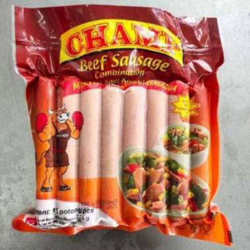 

CHAMP BEEF SAUSAGE 375 GR • SOSIS SAPI