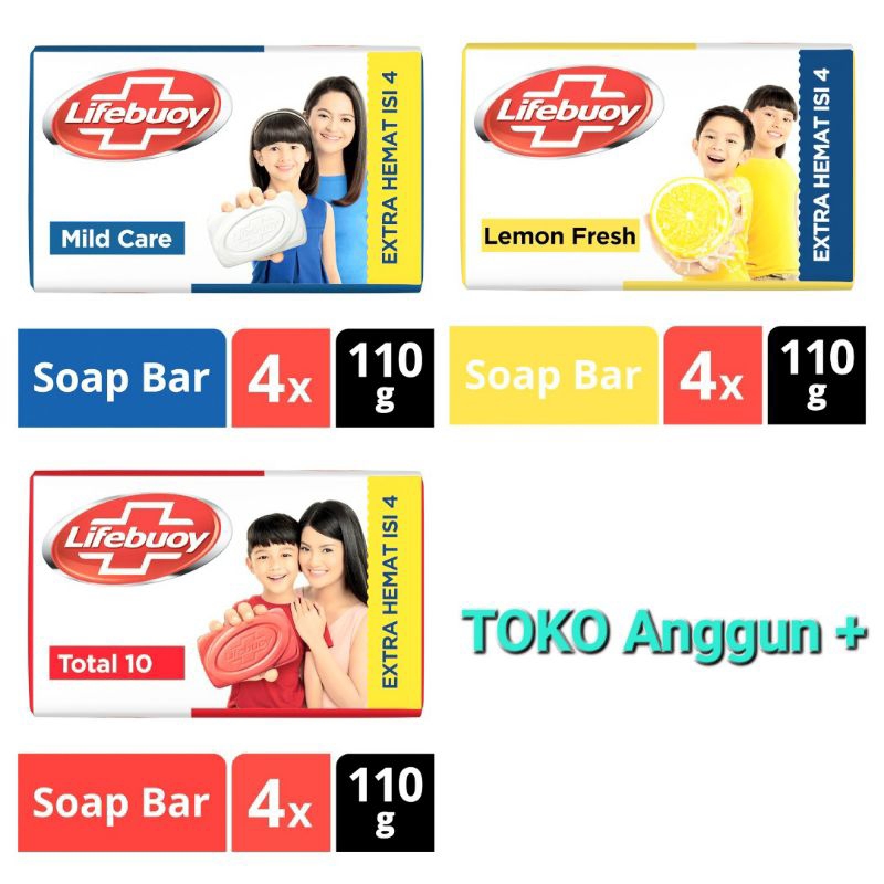 LIFEBUOY SABUN BATANG ISI 4 BESAR 100 G