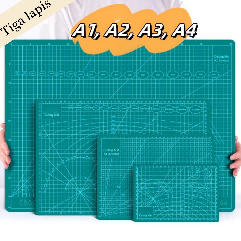 

Cutting Mat Alas Potong PVC A1A2 A3 A4 Tambal Sulam Alat DIY Alas Potong Penyembuhan Diri 2 Sisi