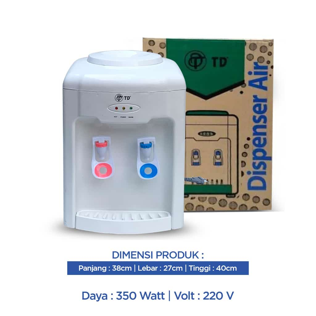 Dispenser Air TD Panas dan Normal Low watt - Dispenser meja TD