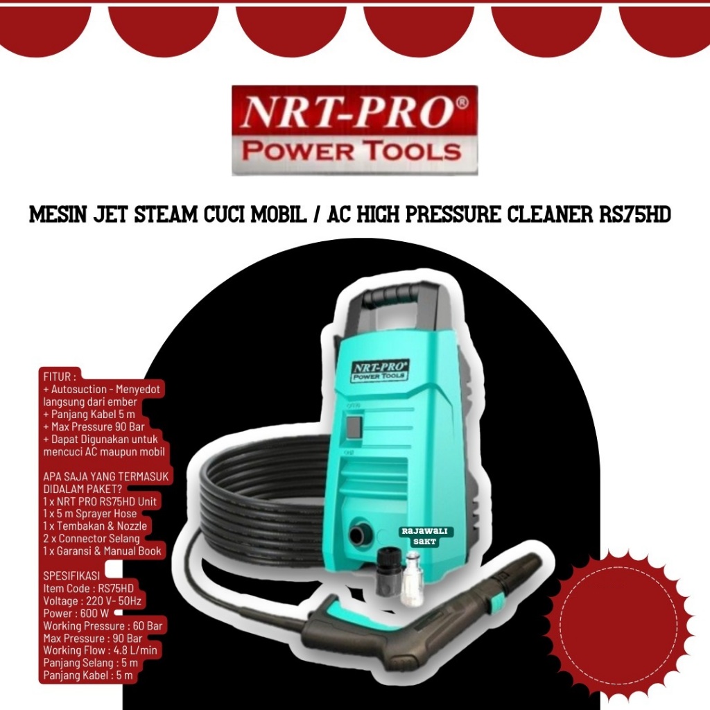 MESIN STEAM ATAU JET CLEANER NRT-PRO 75 HD