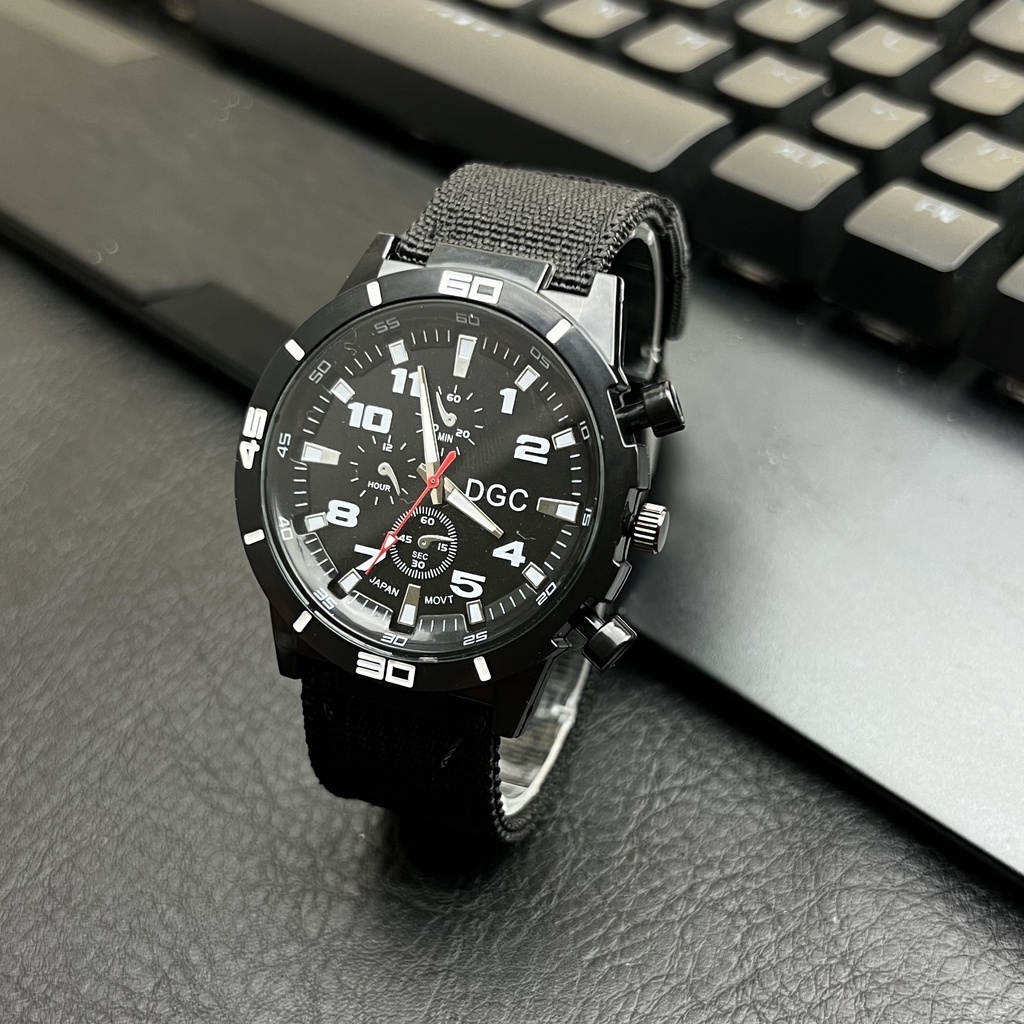 [✅COD] Jam Tangan Pria Analog Quartz Tali Nilon Sporty Presisi Keren Mewah Klasik Inovatif M168 | J-