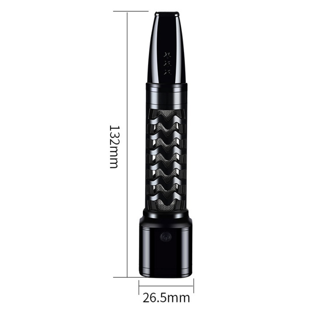 Asbak Portable Pipe Rechargeable with Lighter