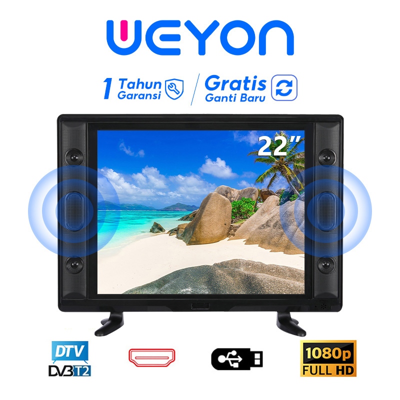 Weyon TV Digital 22 inch TV LED/LCD TV HD Ready Digital Televisi