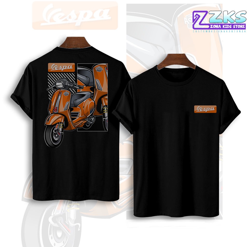 KAOS VESPA MATIC ORIGINAL | KAOS KATUN COMBED | KAOS RACING | KAOS BAJU MOTOR VIRAL | KAOS VESPA TER