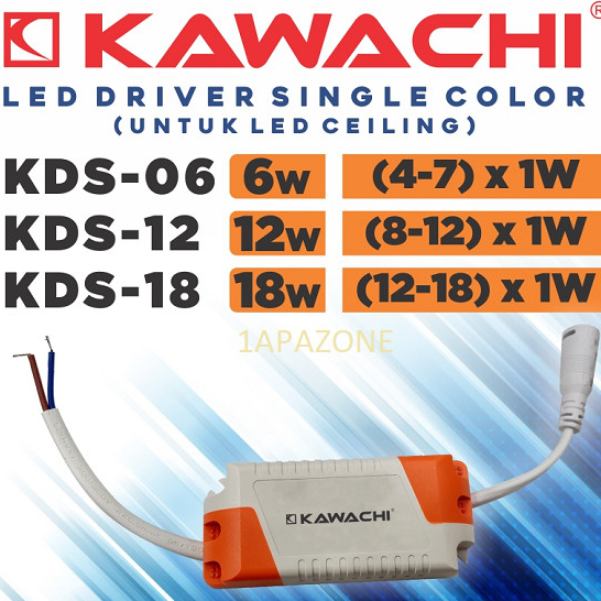 Led Driver (Untuk Led Ceiling) Single Color KDS-12 KAWACHI
