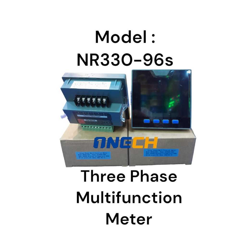 Three Phase Multifunction Meter 3Phase 3 Row / Ampere Meter LED / Panel Meter Digital / Ampere direc