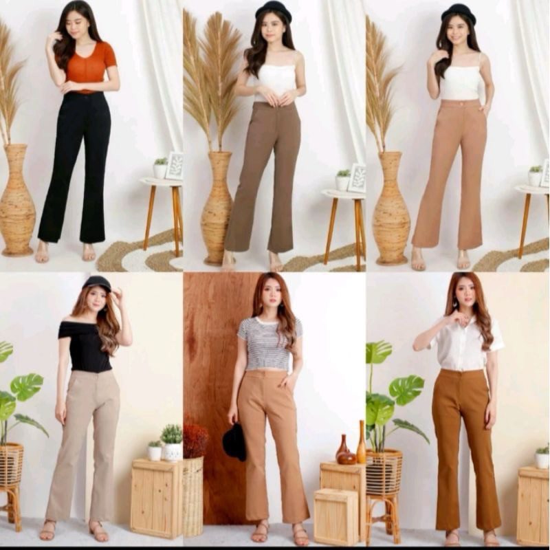 UPGRADE HW CUTBRAY - Upgrade highwaist katun manggo strech / Upgrade celana kantor / Celana kerja wa