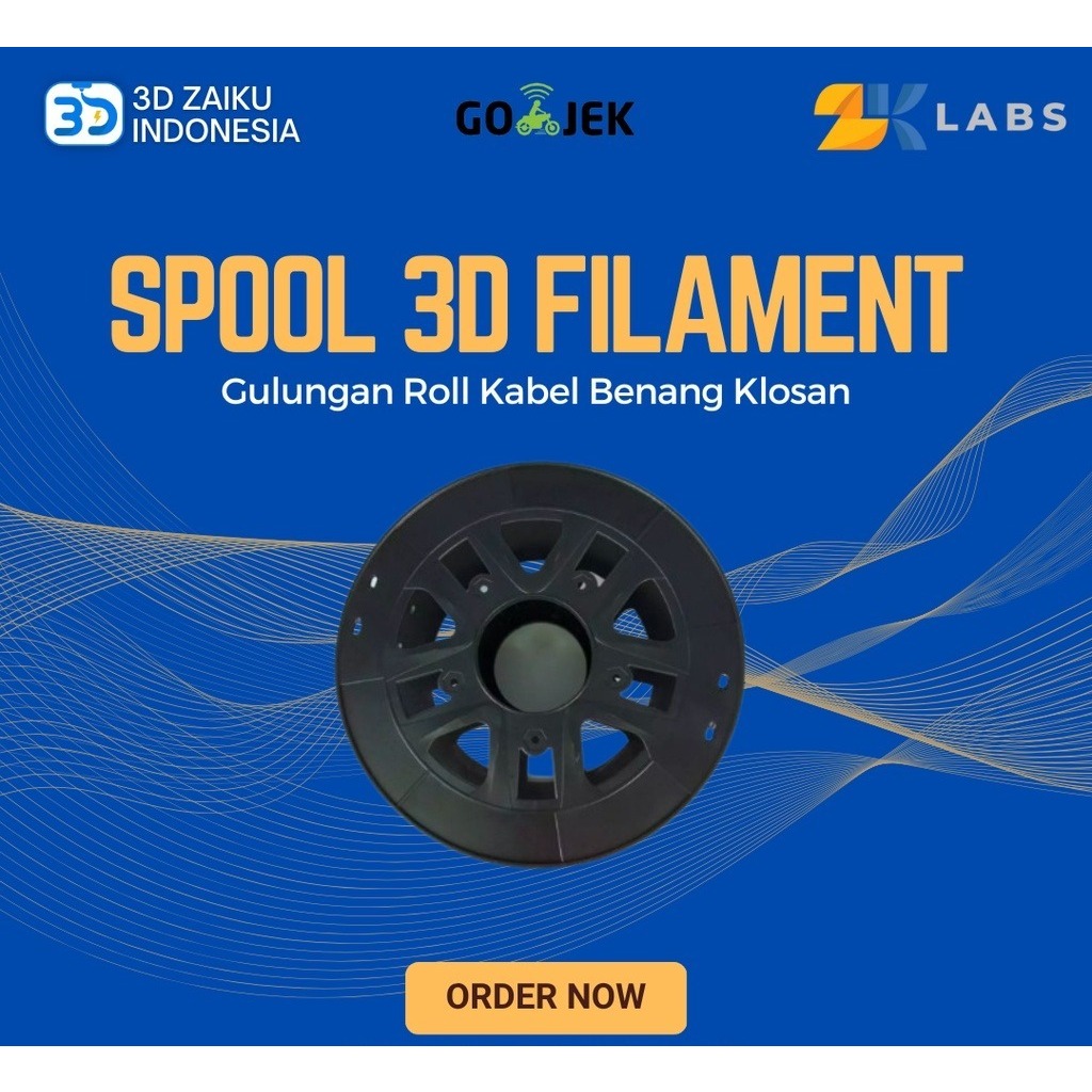 Spool 3D Filament Kosong Plastik Gulungan Roll Kabel Benang Klosan