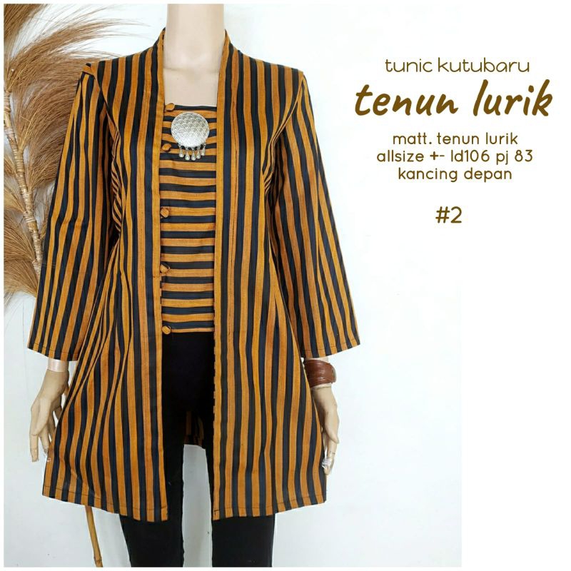 tunik kutubaru tenun lurik/tunik tenun lurik/tenun jumbo/tenun lurik jumbo