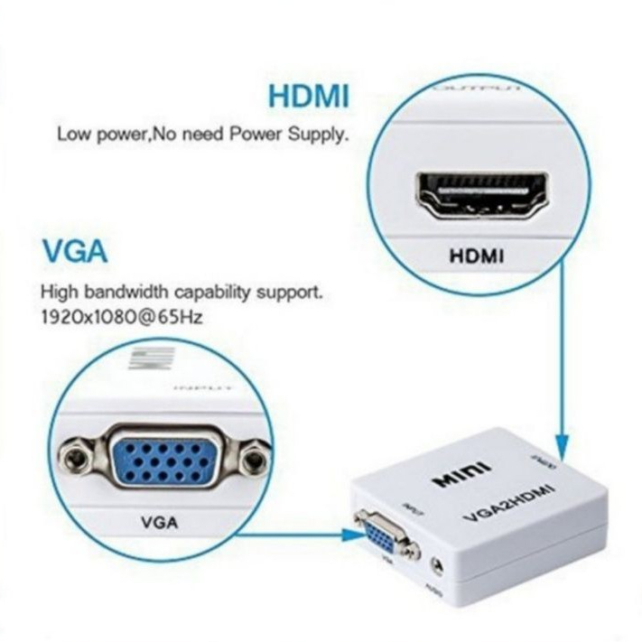 Converter VGA to HDMI Mini / VGA TO HDMI Mini adapter