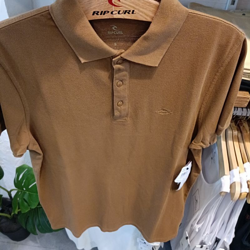 Kaos pria Ripcurl Faded polo gold ss Original