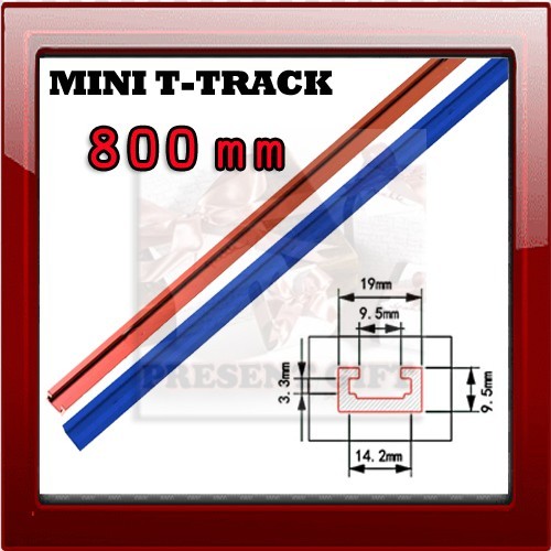 MINI T-TRACK 800mm T-Slot Miter Track