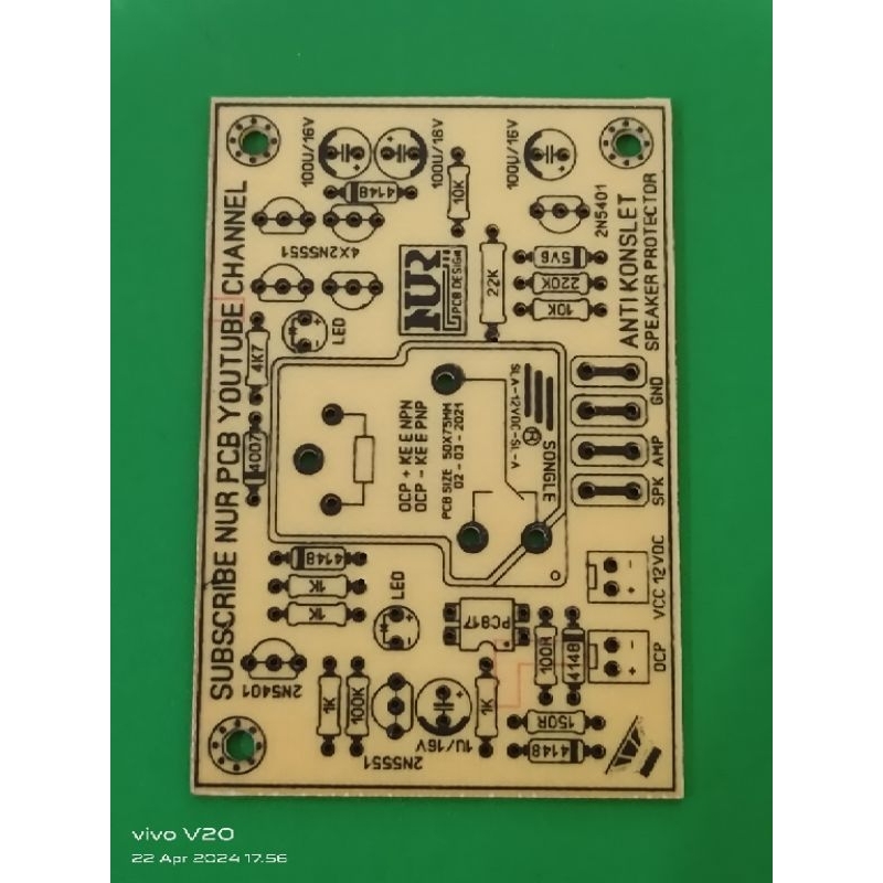 PCB protector speaker anti konslet mono pcb semi fiber protector OCP mono