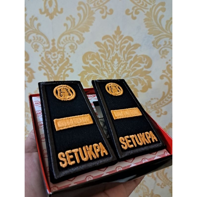 PANGKAT bordir PDH PDL SISWA SETUKPA polri bORDIR TIMBUL