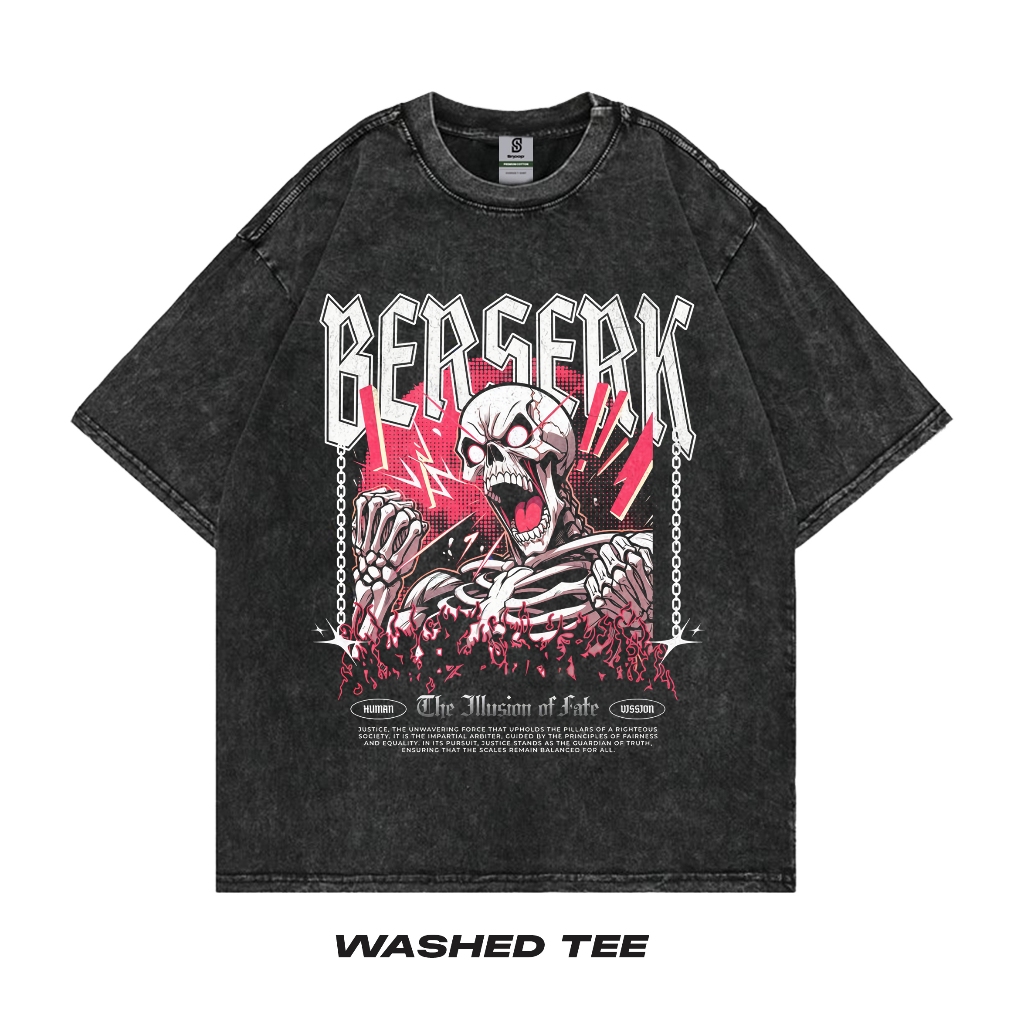 Berserk Kaos Oversize Vintage Anime Manga Tee