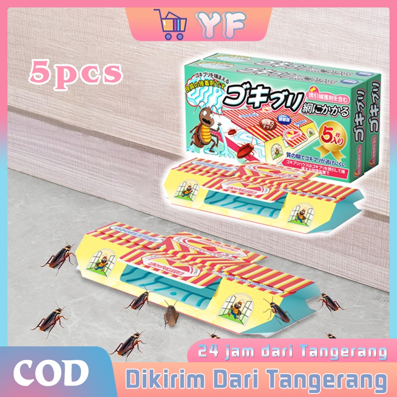 5Pcs Perangkap Kecoa Rumah Dan Mobil Jebakan Kecoa Jepang Trap Kecoa Efektif
