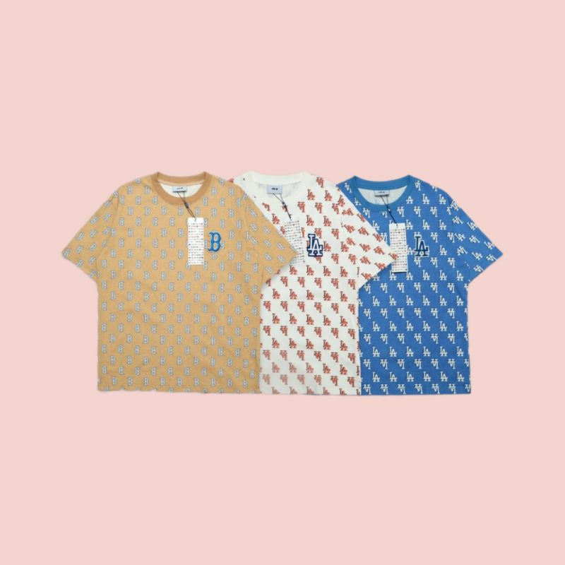 Kaos MLB KOREA Basic Logo Monogram Shirt