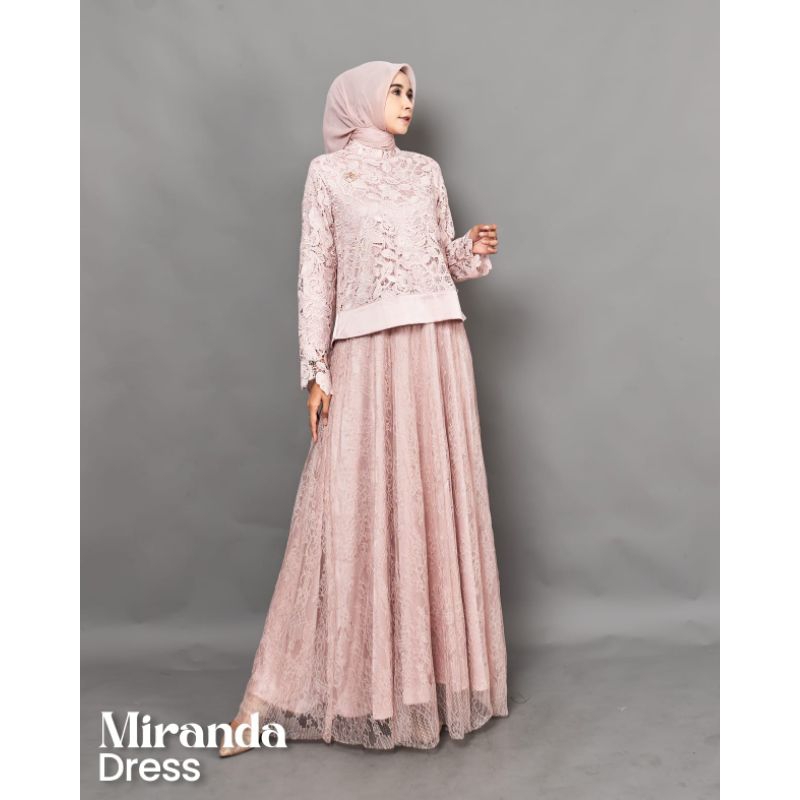 Dress Miranda by Marevi | Dress Pesta | Dress Brukat | Marevi | D'hijab of Mey