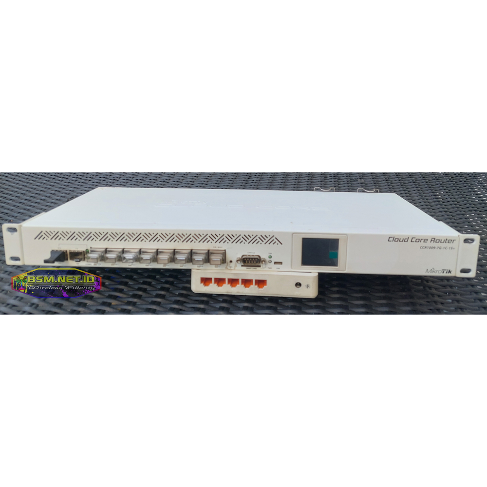 Mikrotik Cloud Core Router CCR1009-7G-1C-1S+ (Bekas Pemakaian Pribadi) / Seken/ Second (Nego sampai 
