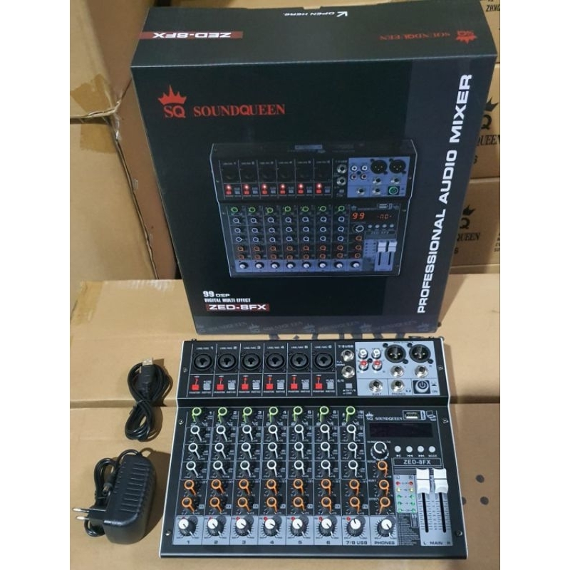 MIXER SOUNDQUEEN ZED-8FX ORIGINAL SQ ZED8FX