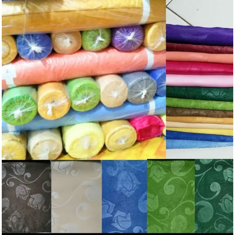 Kain gorden bahan gorden meteran bahan embos