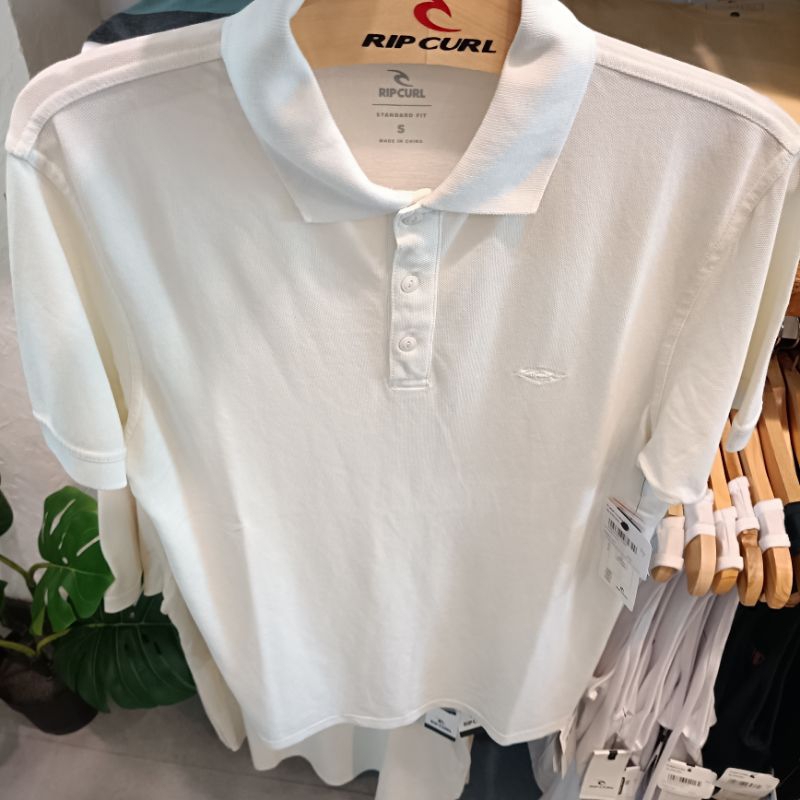 Kaos pria Ripcurl Faded polo bone ss Original