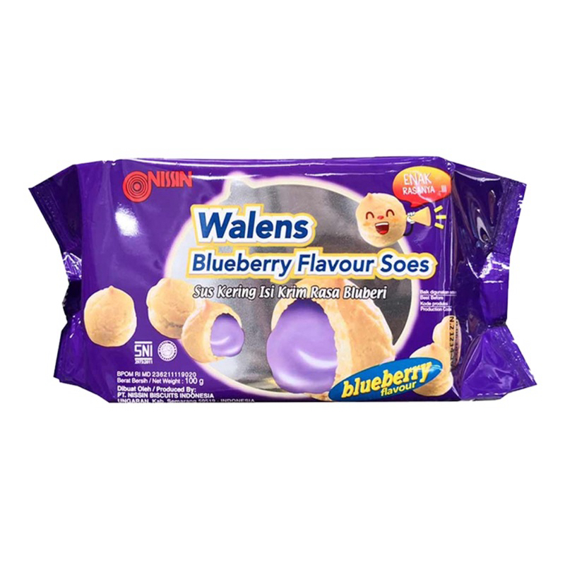 

Nissin walens blueberry soes 100g/NIssin soes blueberry