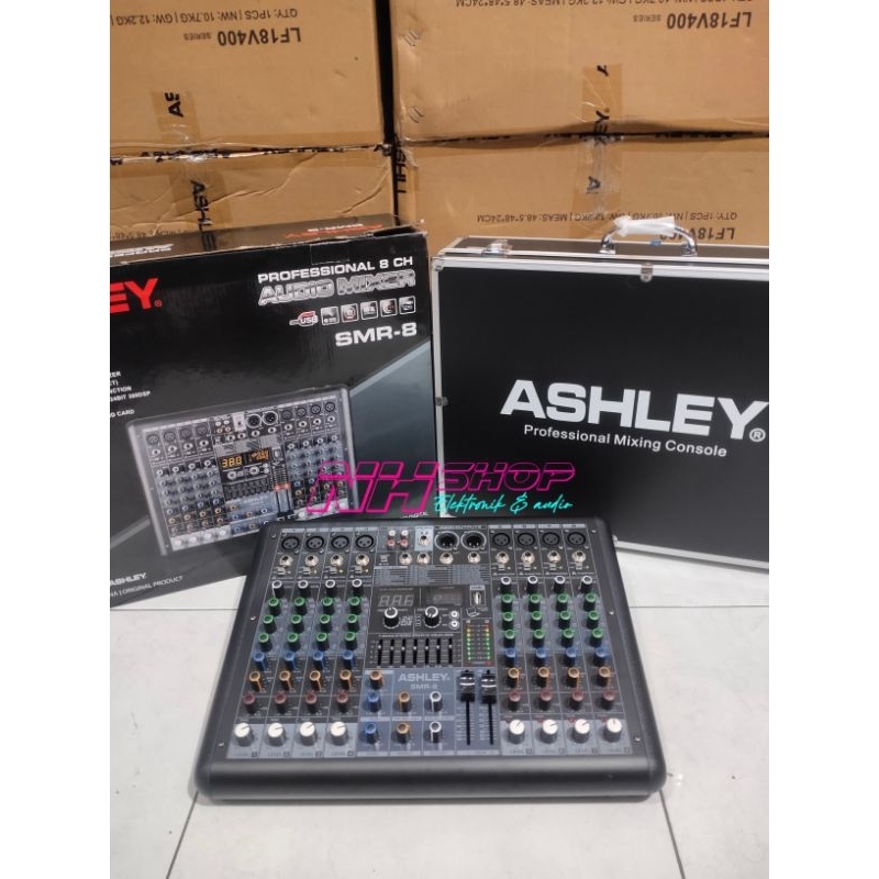 MIXER AUDIO ASHLEY SMR8 / SMR 8 smr8 smr 8 ashley 8 chanel / 8chanel ORIGINAL 8 Channel free Koper H