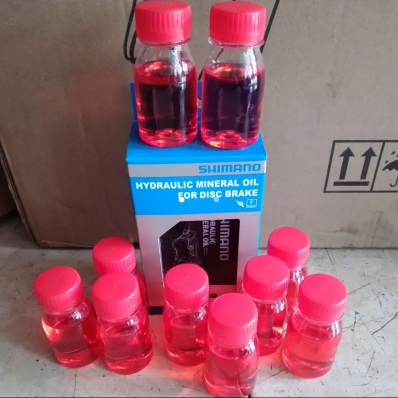 50ml minyak rem binyak mineral oil SHIMANO discbrake disc brake hidrolik hydraulic sepeda mtb lipat 