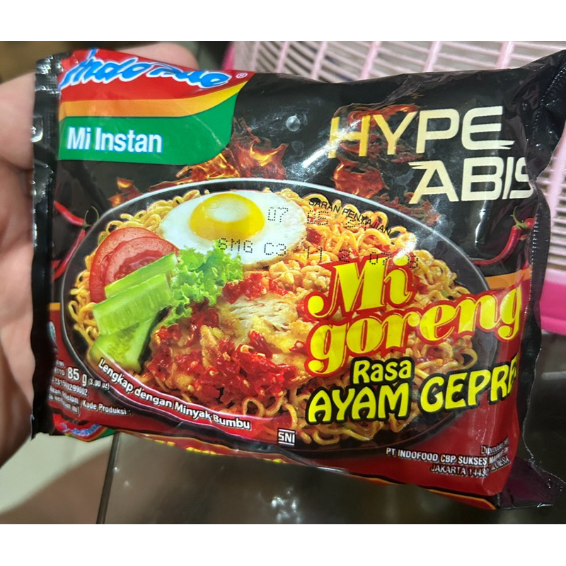 

Indomie hype mi goreng rasa ayam geprek 85gram