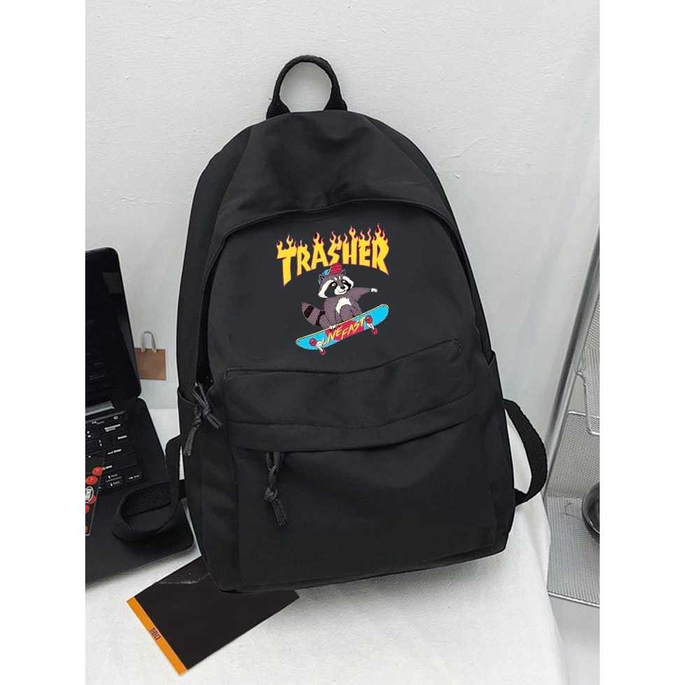Tas Ransel Sekolah Pria Casual Terbaru 2024 Tas Kece Thrasher Kekinian Termurah Besik Stm COD