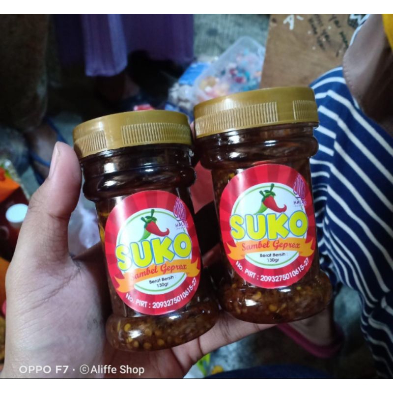 

sambal suko cumi sambal geprek halal - 130 gram