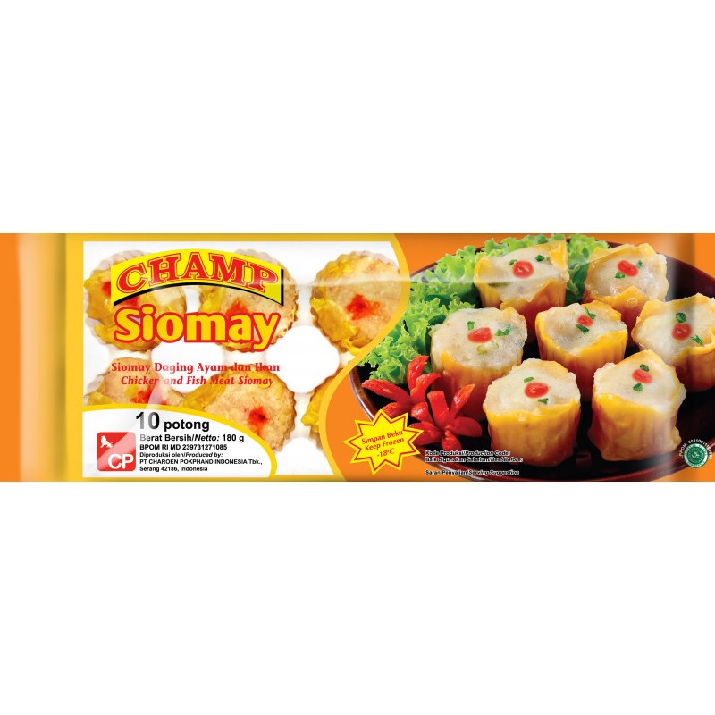 

CHAMP CHICKEN & FISH SIOMAY 180 GR NEW • SIOMAY AYAM