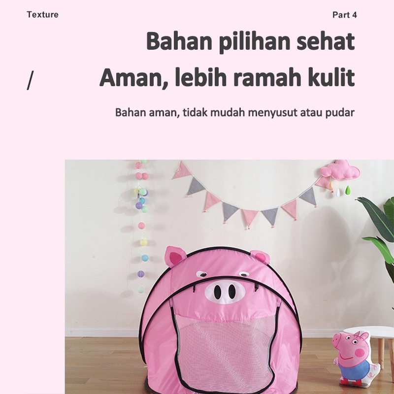 BESTPROMO TENDA ANAK/TENDA CAMPING ANAK LIPAT MAINAN/TENDA ANAK KARAKTER /TENDA CAMPING ANAK LIPAT/