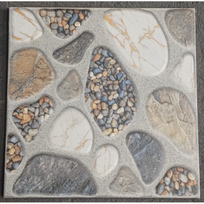 Keramik Mulia Borghini Gris 40x40 Teras / Garasi / Carpot