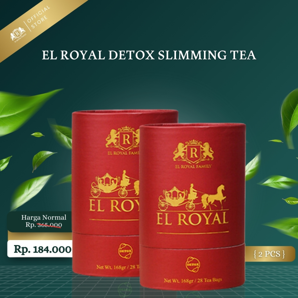 

FAMO Beauty El Royal Detox Slimming Tea - Teh Detox 2 Pcs - 5X Lebih Cepat Menurunkan BB - Solusi Langsing Sekaligus Buang Racun Tanpa Efek Samping