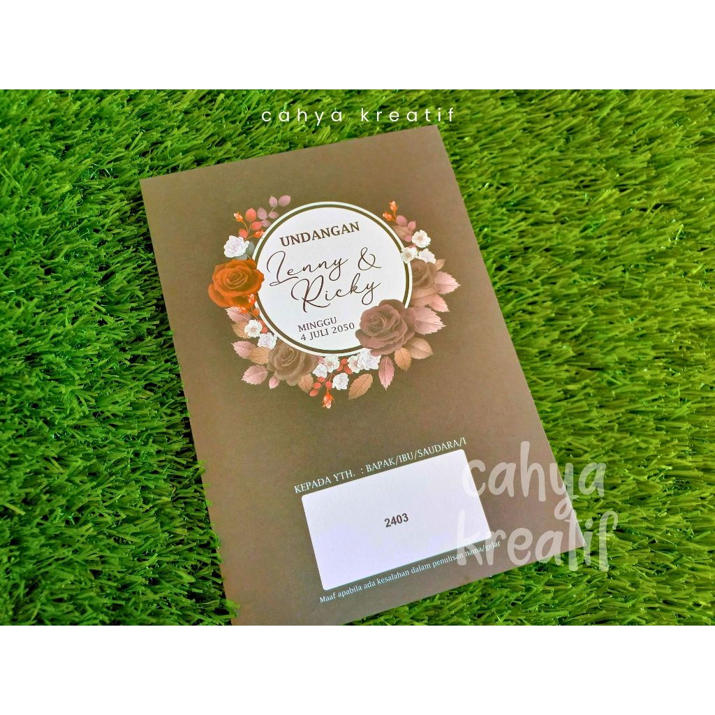 Undangan Nikah Pernikahan Khitan ERBA 2403